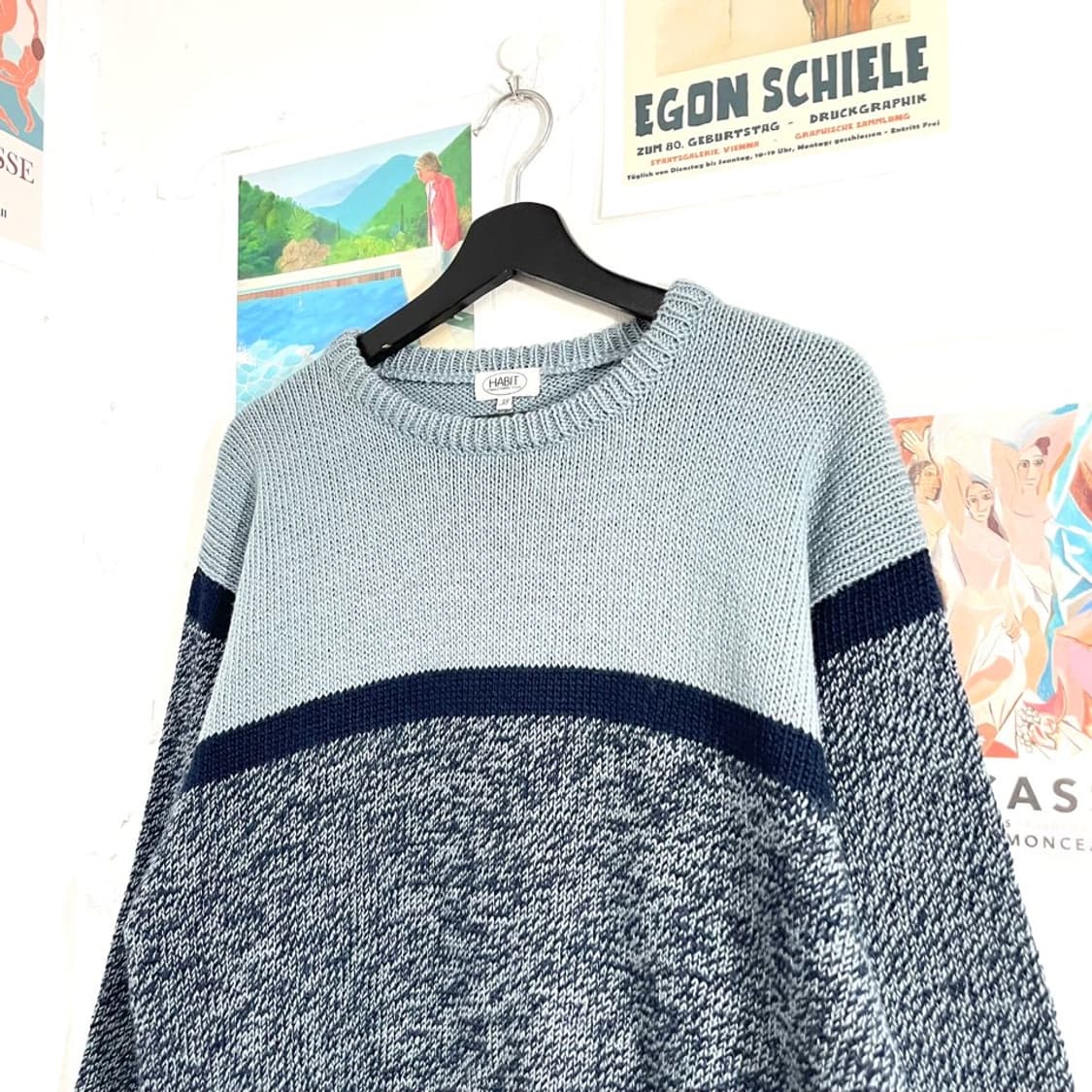 라운드 컬러믹스 니트  상품이미지4