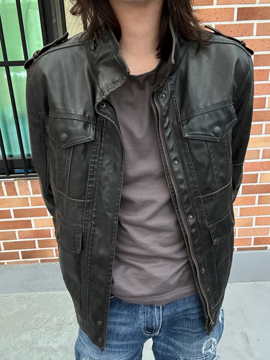 (L)Levis 레더자켓 상품이미지2