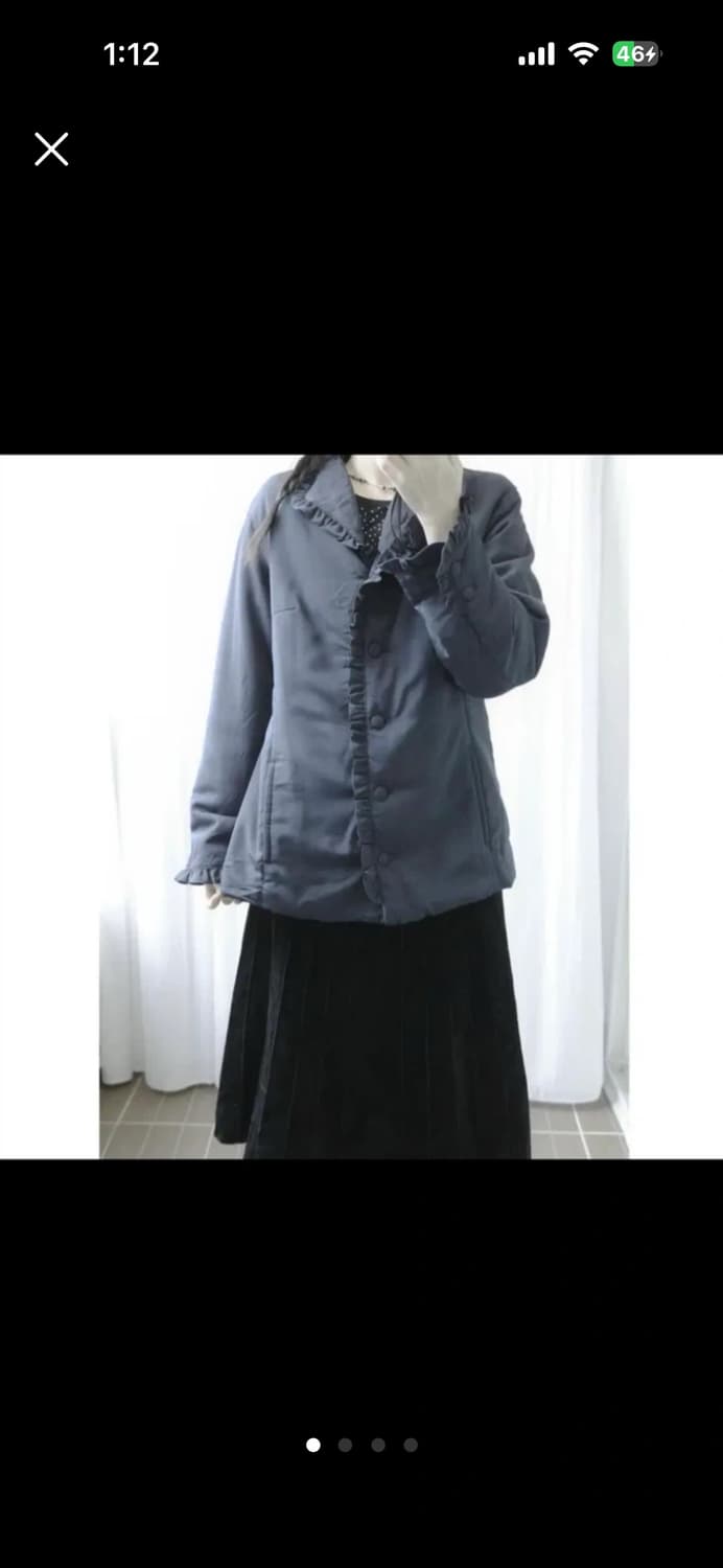 프릴 하이넥 점퍼 상품이미지3