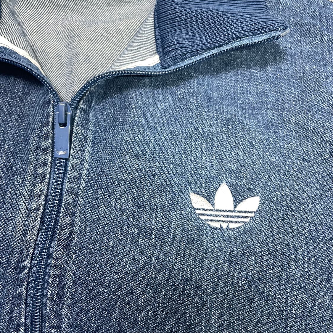 아디다스 아디컬러 데님 트랙탑 블루 XL 상품이미지2