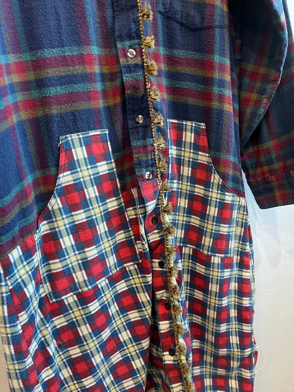 yuumi aria 유미 아리아 믹스 플란넬 에스닉 원피스  상품이미지4