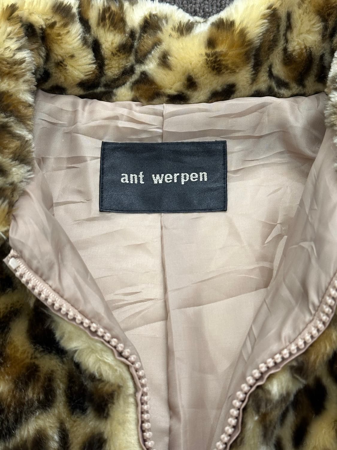 M)Japanese vintage 여성 레오파드 퍼자켓 상품이미지2