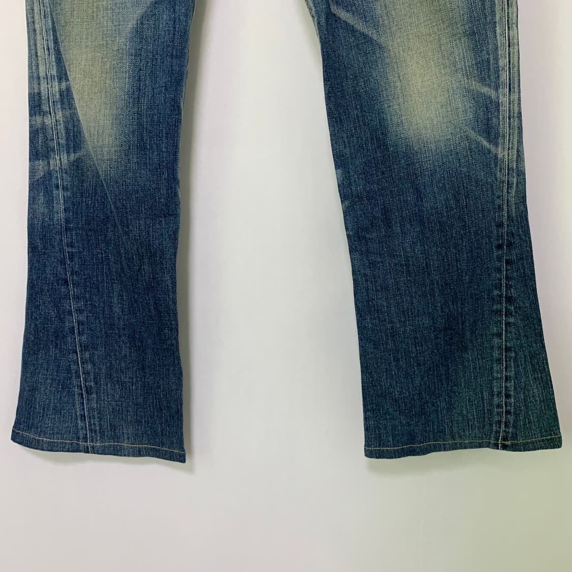 에드윈 BLUE TRIP 워싱 데님 부츠컷 팬츠 중청바지 33인치 상품이미지10