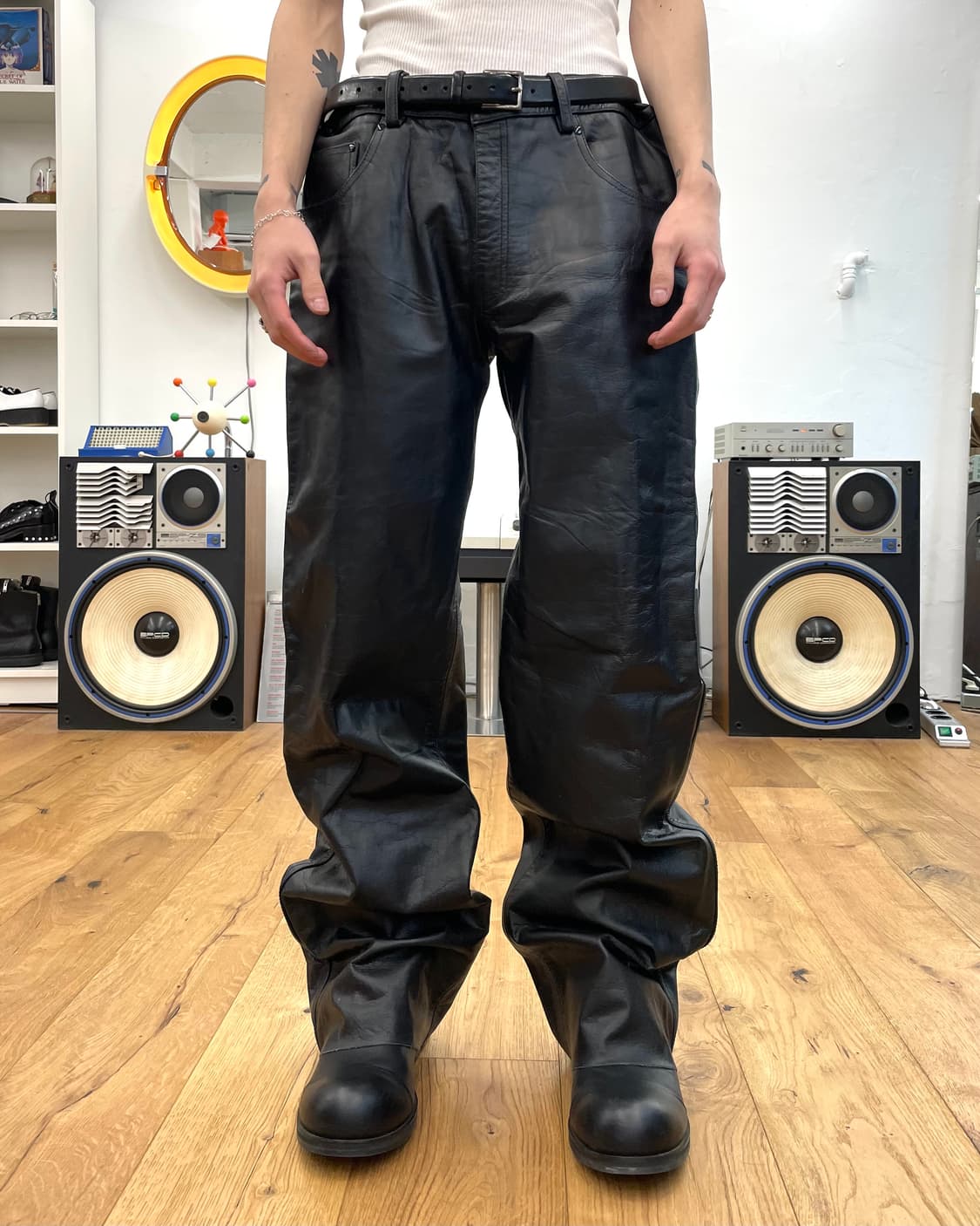 [38] 90s 레더 팬츠 상품이미지4