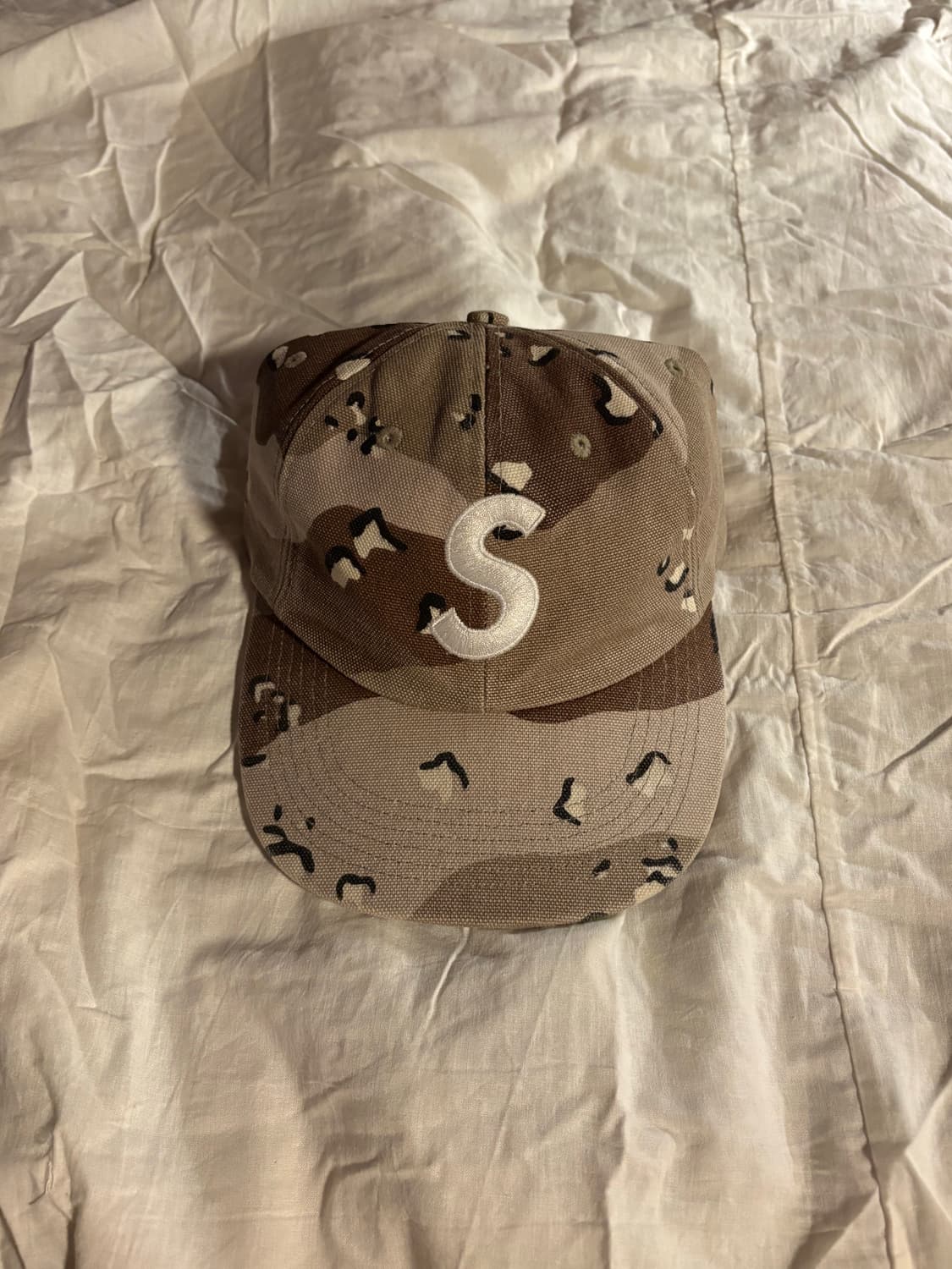 슈프림 FW24 S로고 6패널캡 데저트카모 상품이미지1