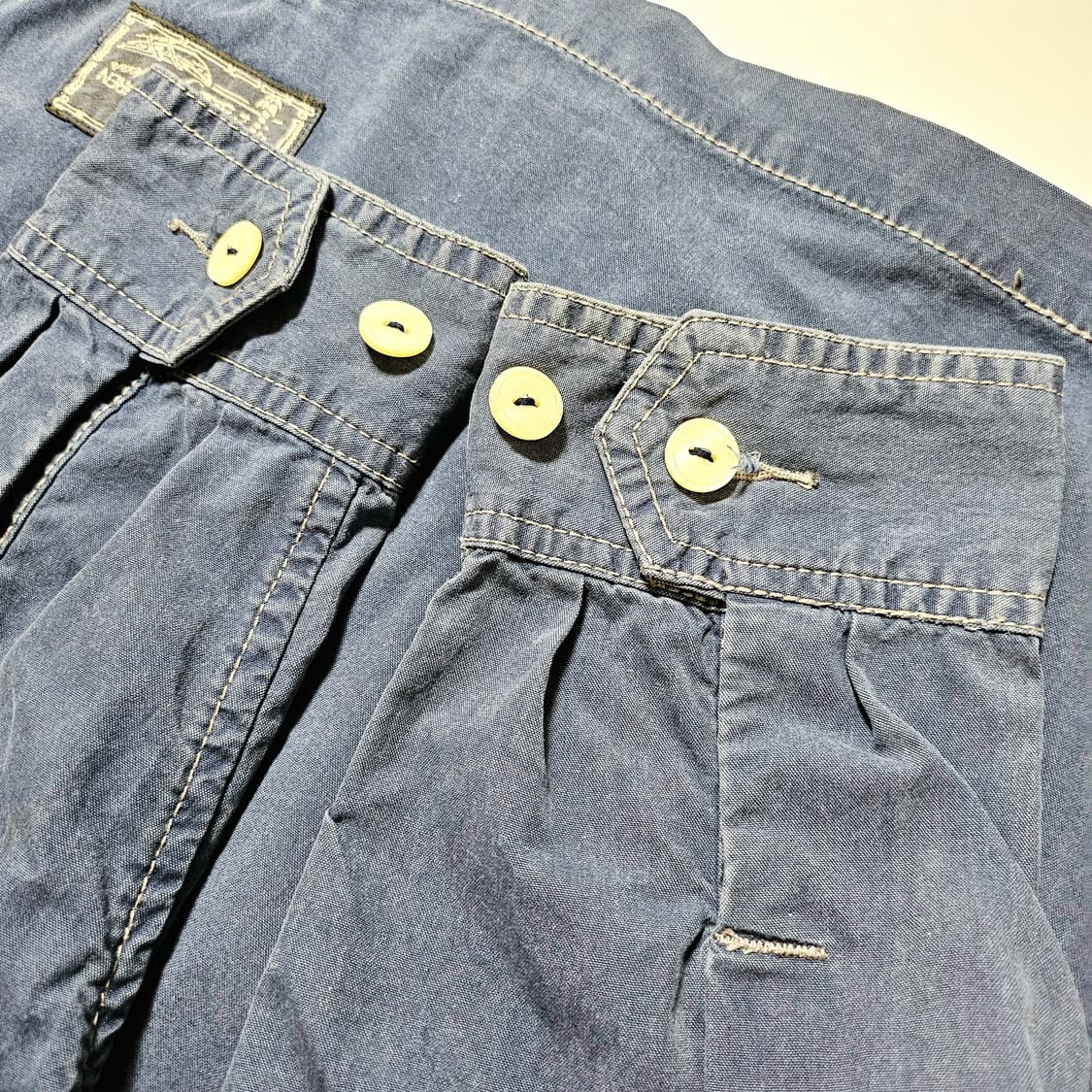 [M(105)][폴로 랄프로렌]00's빅포니 가먼트다잉 코튼 후디 자켓 상품이미지7