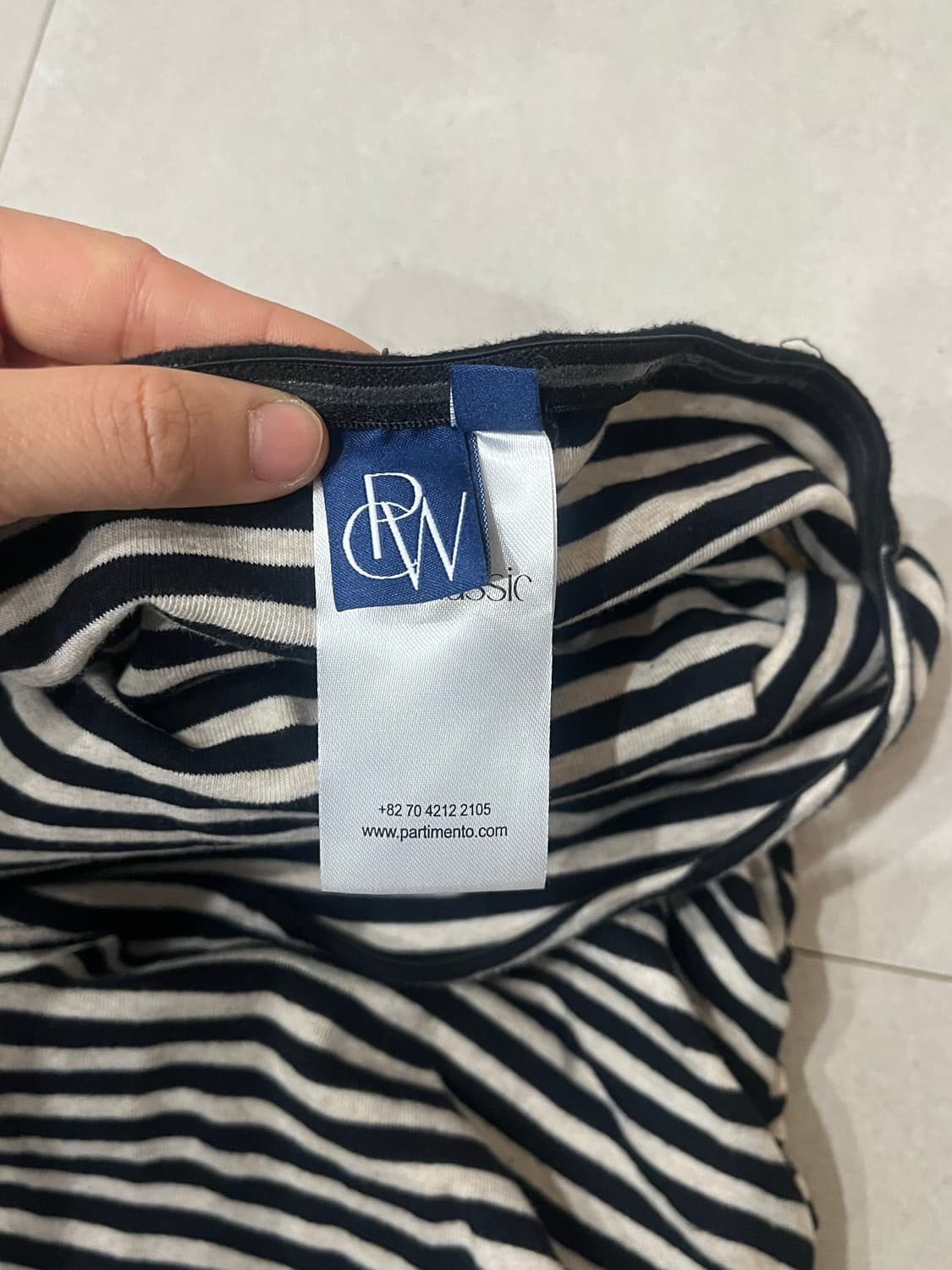 파르티멘토 우먼 투웨이 튜브탑 드레스 S 상품이미지3