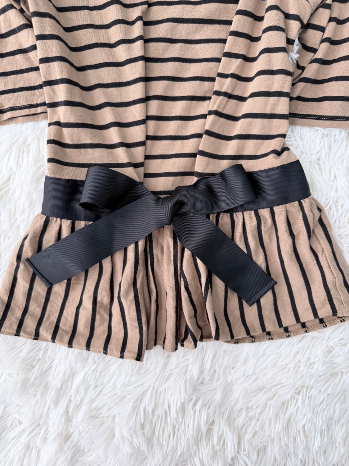 리본스트라이프 반팔T 상품이미지3