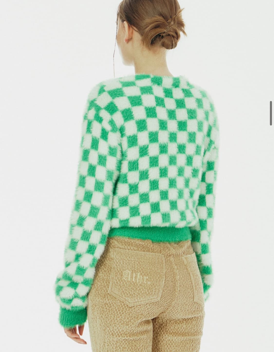 [앤디아더] 그린 체커 가디건 (Green / S사이즈) 상품이미지5