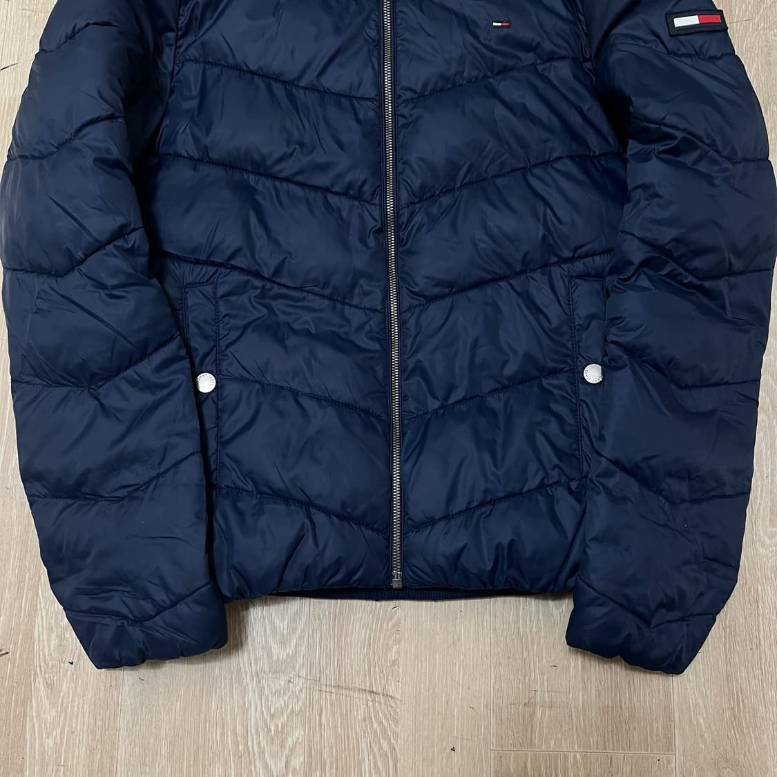 타미힐피거 미니 로고 베이직 푸퍼 패딩 S/90  상품이미지3