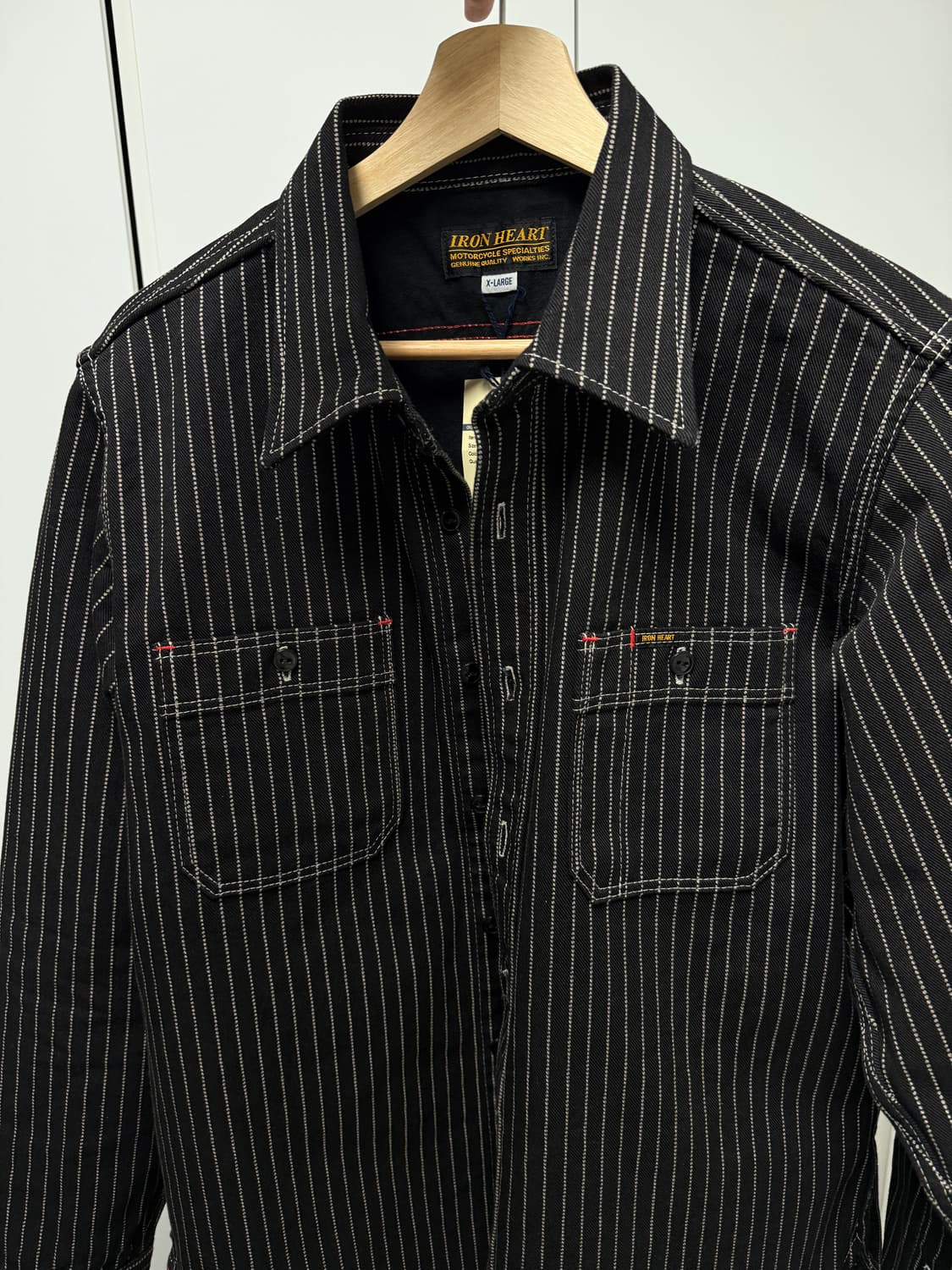 아이언하트 IHSH-266 12oz 데님 와바시 워크셔츠 상품이미지2