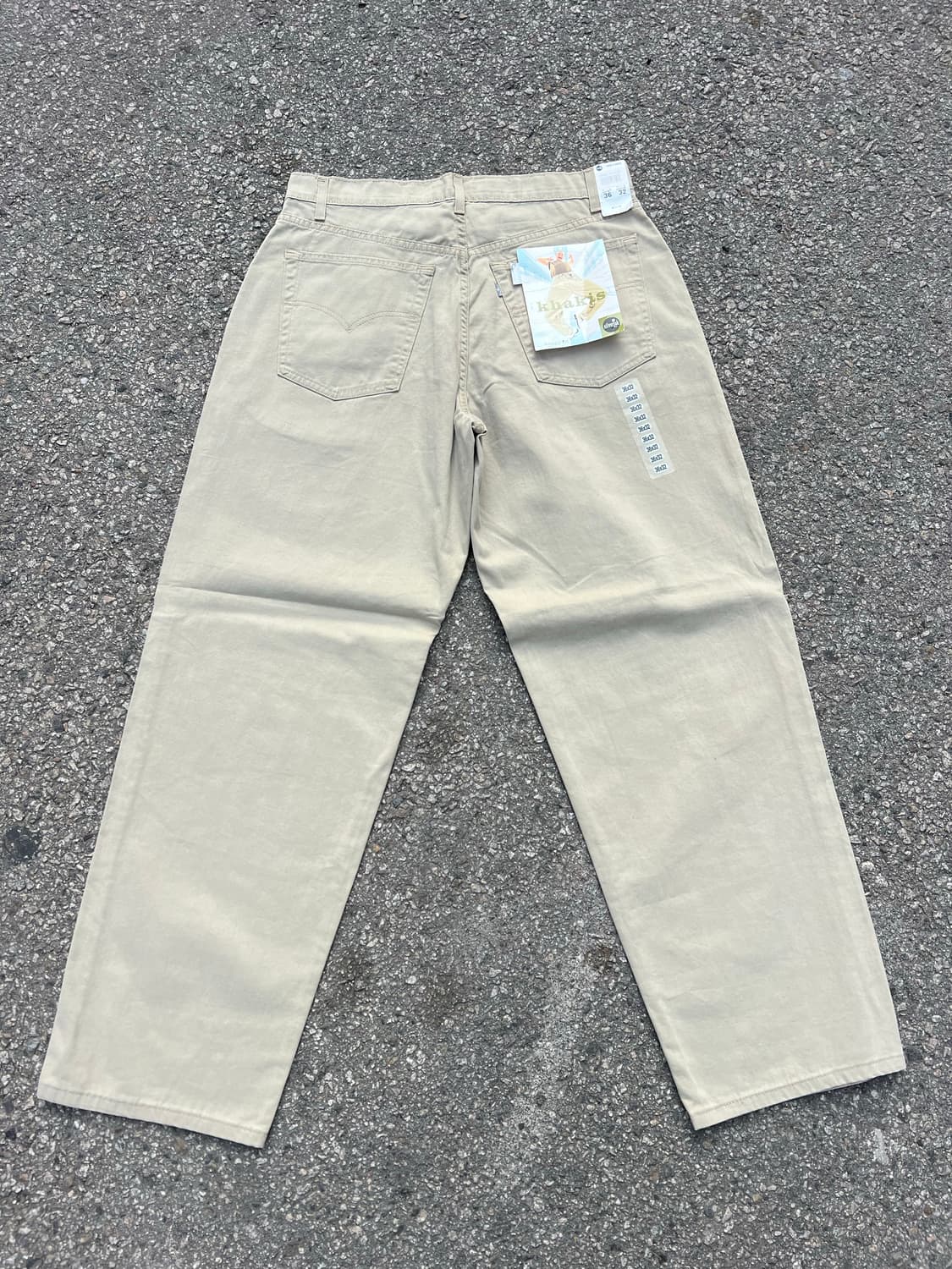 🇺🇸 90s 리바이스 실버탭 카키스 배기 36-32 상품이미지5
