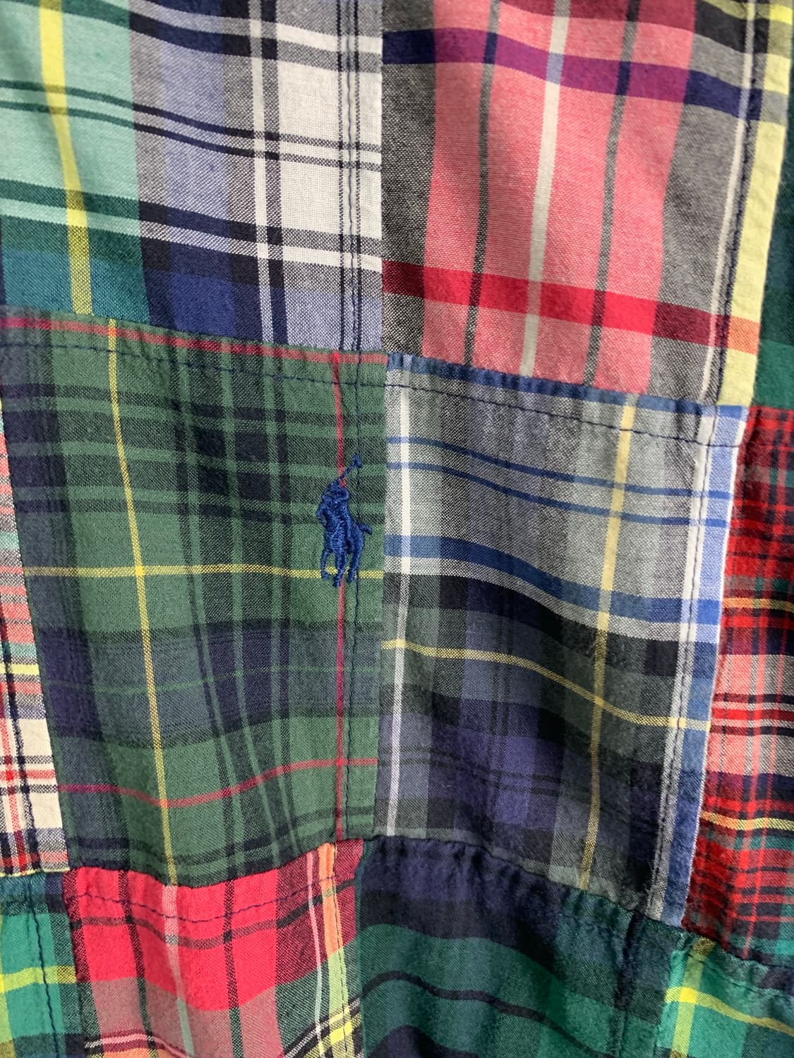 폴로 랄프로렌 신형 마드라스 패치워크 셔츠 상품이미지4
