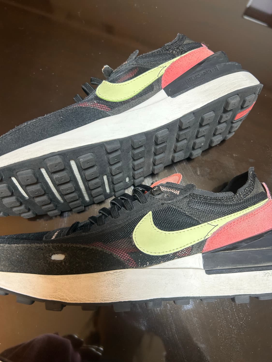 나이키 와플 원 블랙라임 엠버 크림슨(235) 상품이미지3