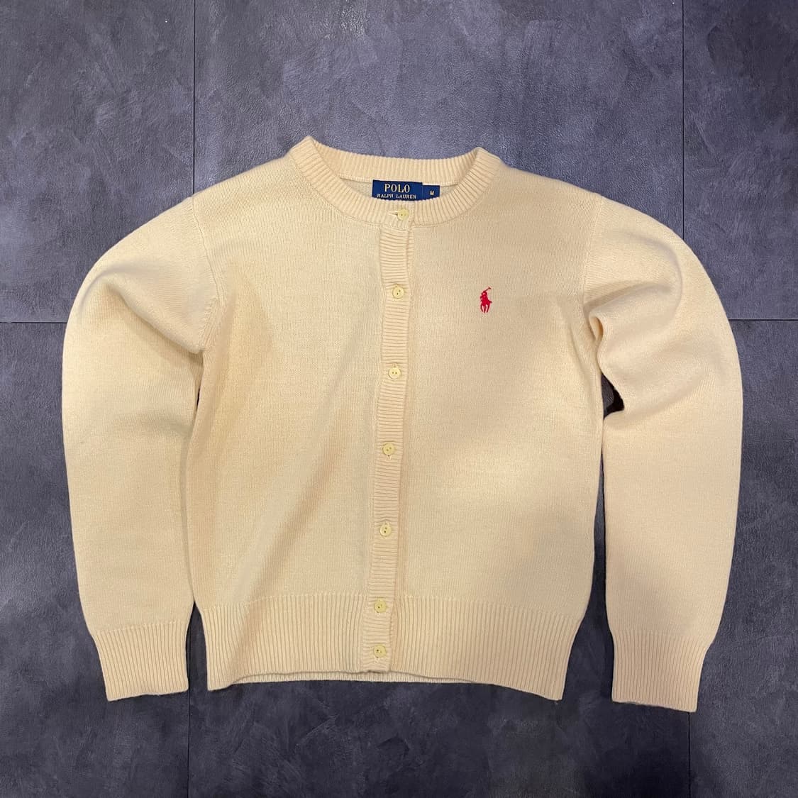 [IM] polo 폴로랄프로렌 라이트 옐로우 가디건니트 상품이미지2