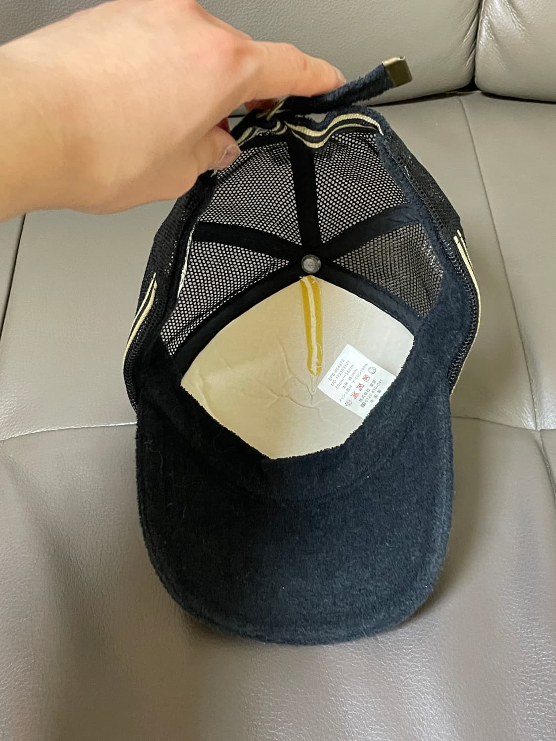 빈티지 테리 패브릭 메쉬 트러커 캡 J03658 상품이미지5