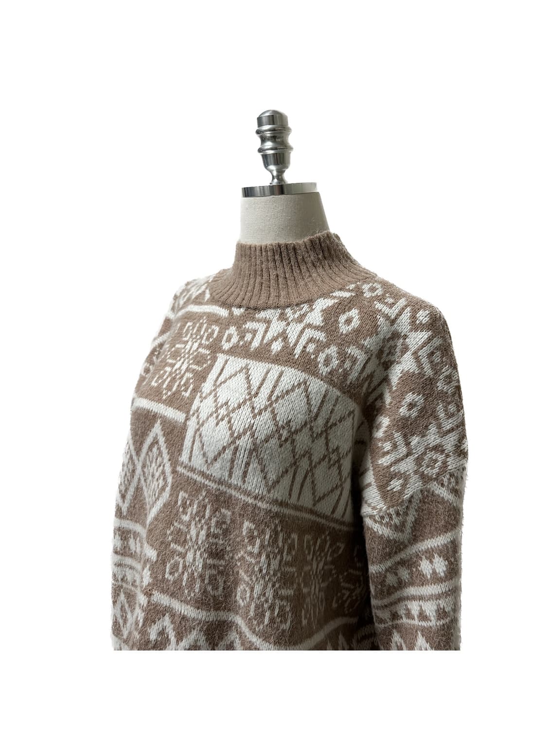 핑크베이지눈꽃니트 상품이미지4