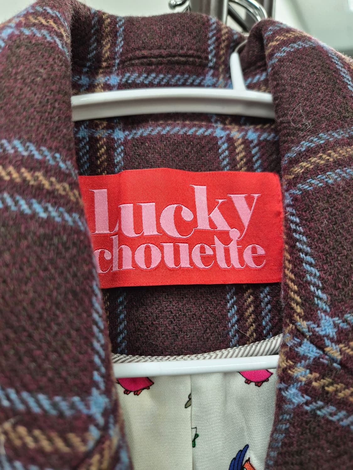 럭키슈에뜨 체크코트. abplus 케이블 후드니트 상품이미지5