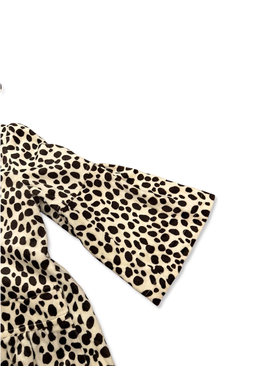 Leopard Velvet Balloon Sleeve Duffle Coa 상품이미지6