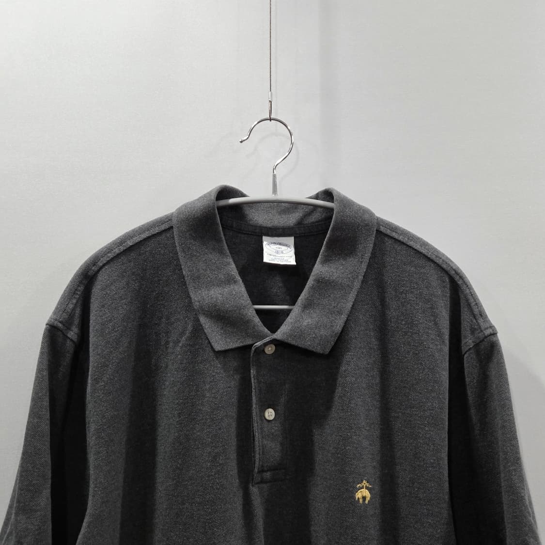 브룩스브라더스 피케 카라 반팔티 다크그레이 XXL 상품이미지2