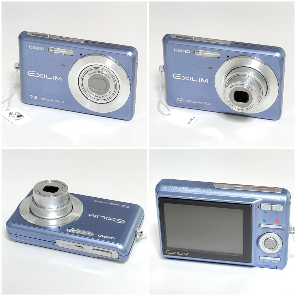 카시오 엑슬림 Z77 베이비블루 빈티지디카 상품이미지3