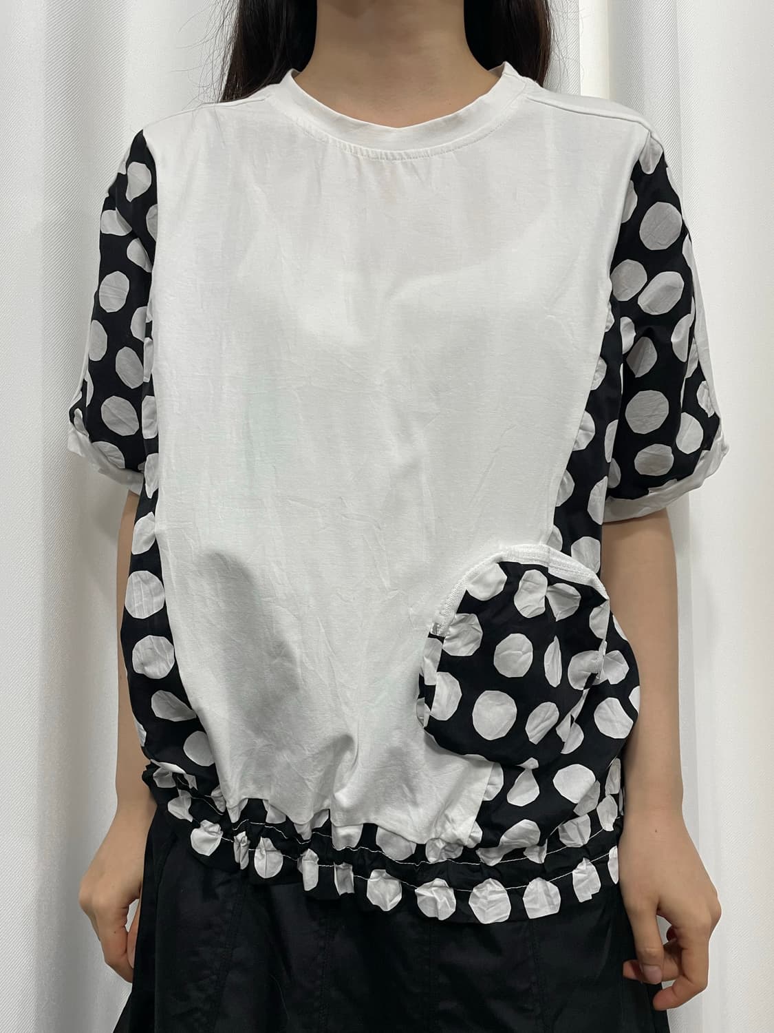 trube dot pocket string top 상품이미지1
