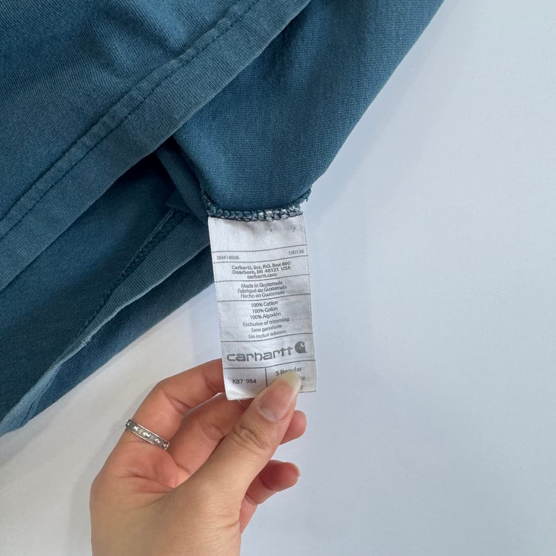 Carhartt 칼하트 원포켓 네이비 반팔  상품이미지6
