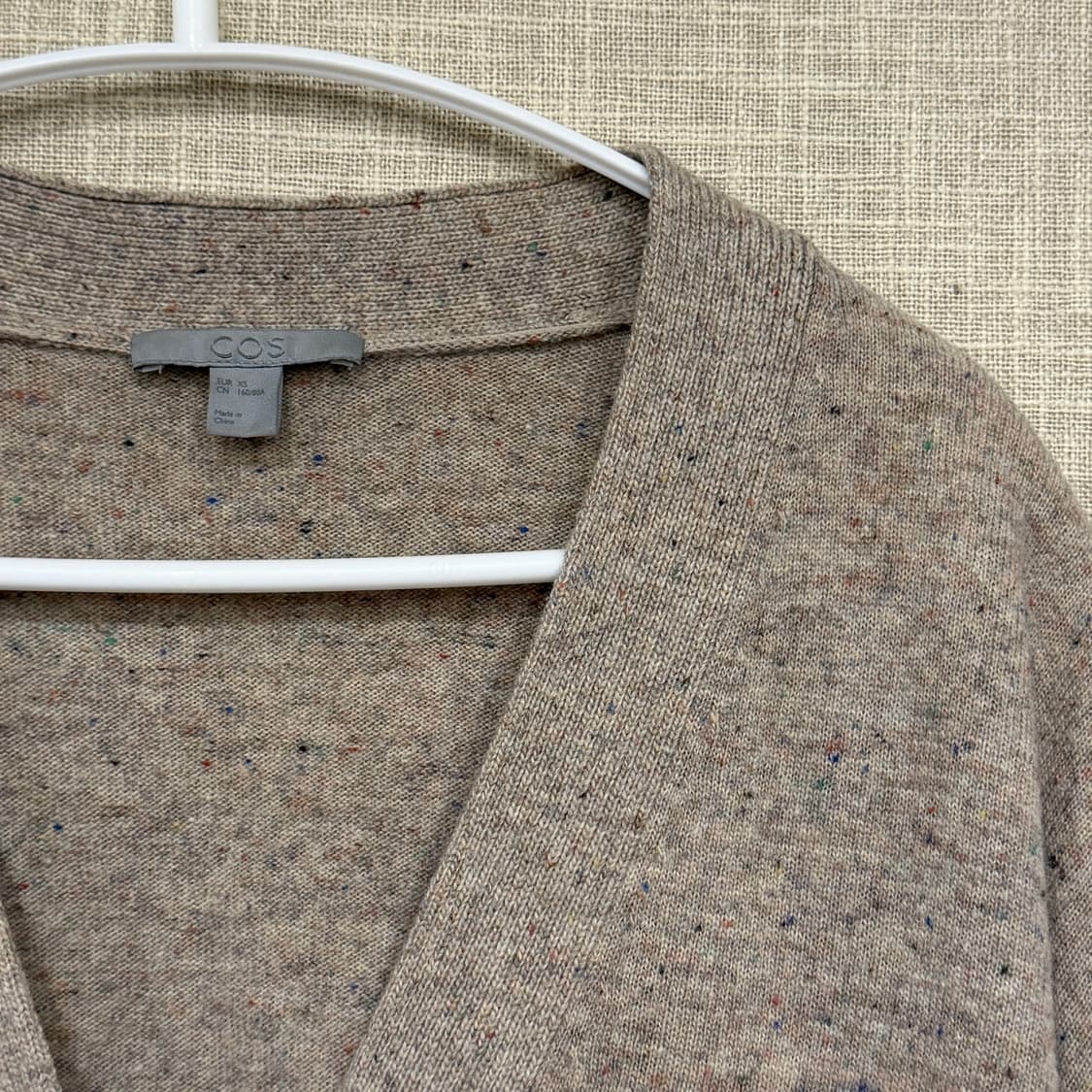 COS 코스 울100% 브이넥 포켓 가디건 XS 상품이미지2