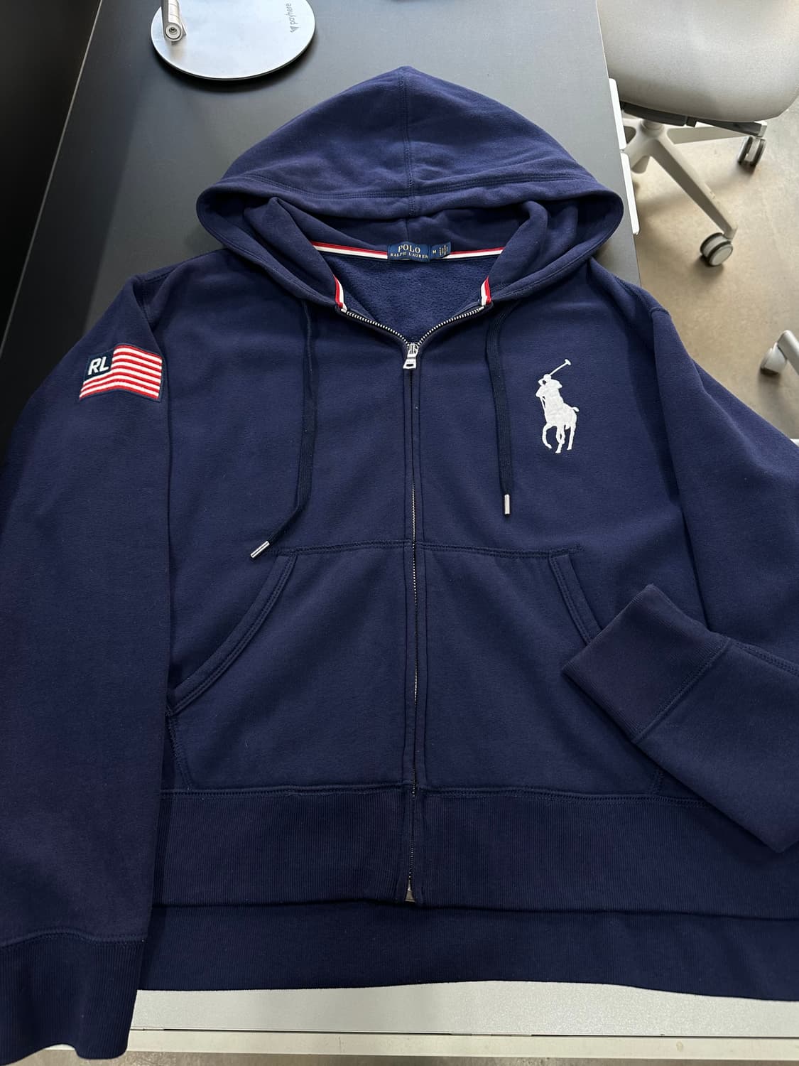 폴로 랄프로렌 USA 빅포니 후드집업 네이비블루 상품이미지5