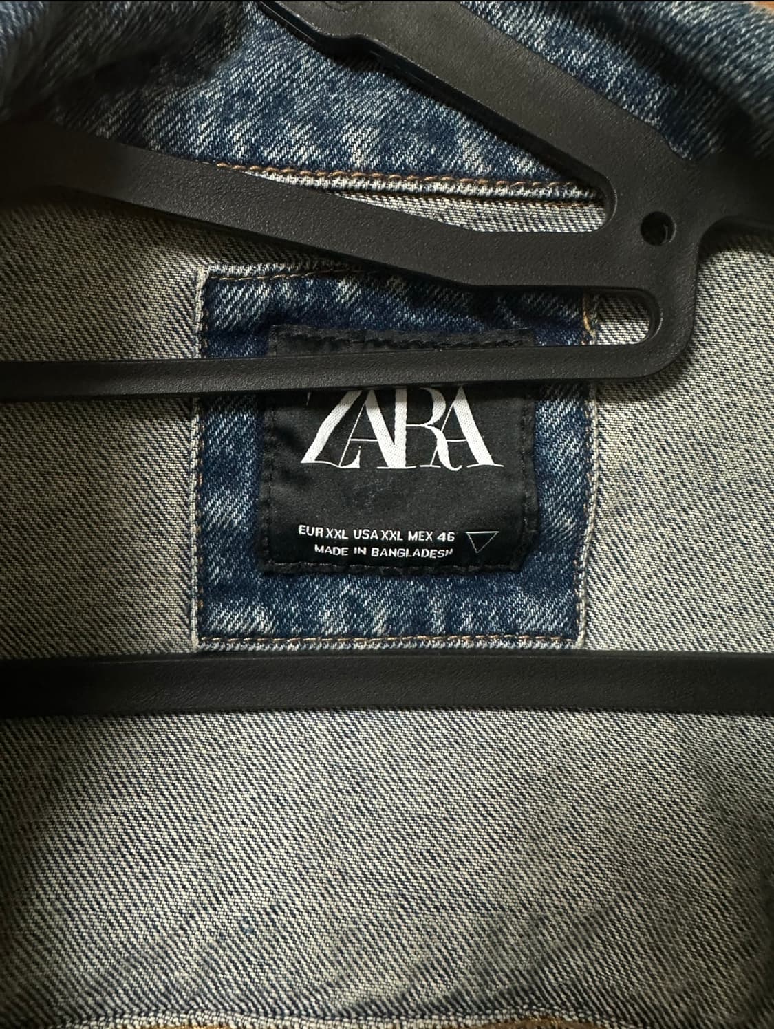 [XXL/1회착] 자라 데님 빈티지 중청 청자켓 상품이미지3