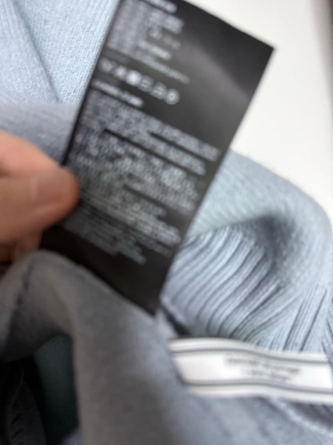 아미 빅 하트 로고 오버사이즈 인타르시아 스웨터 스틸 블루 AMI de 상품이미지3