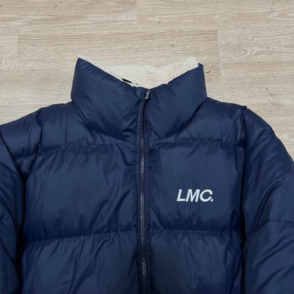 엘엠씨 덕다운 리버시블 뽀글이 후리스 푸퍼패딩 점퍼 [네이비] S/90 상품이미지2