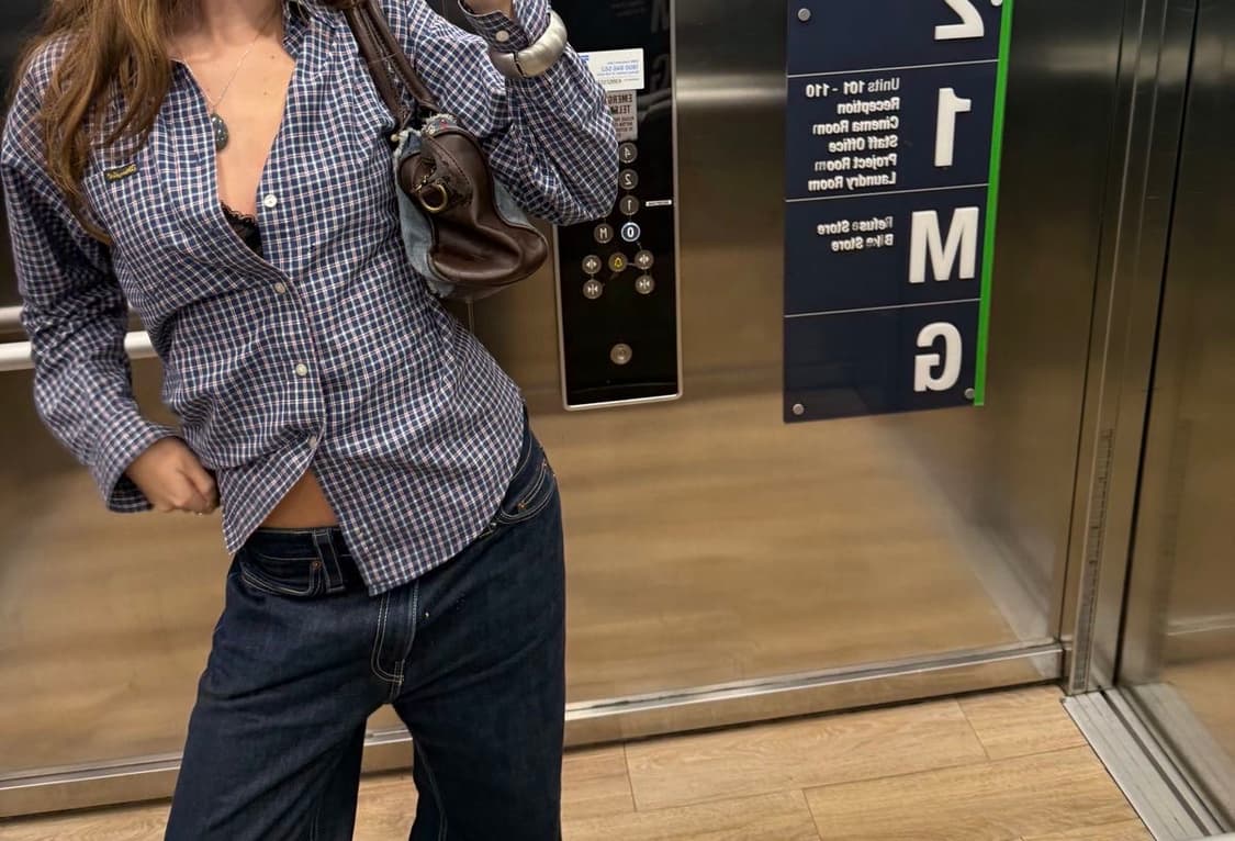 브랜디멜빌 체크 밀리 셔츠 상품이미지4