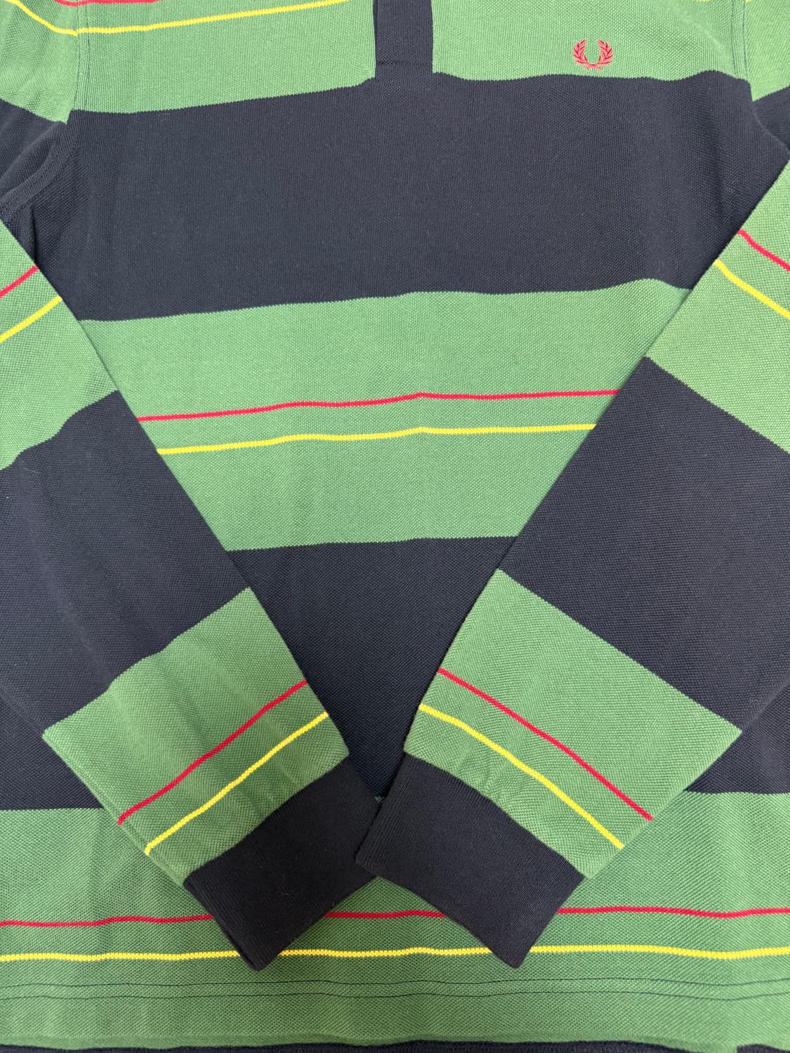 프레드페리 스트라이프 럭비카라티 상품이미지5