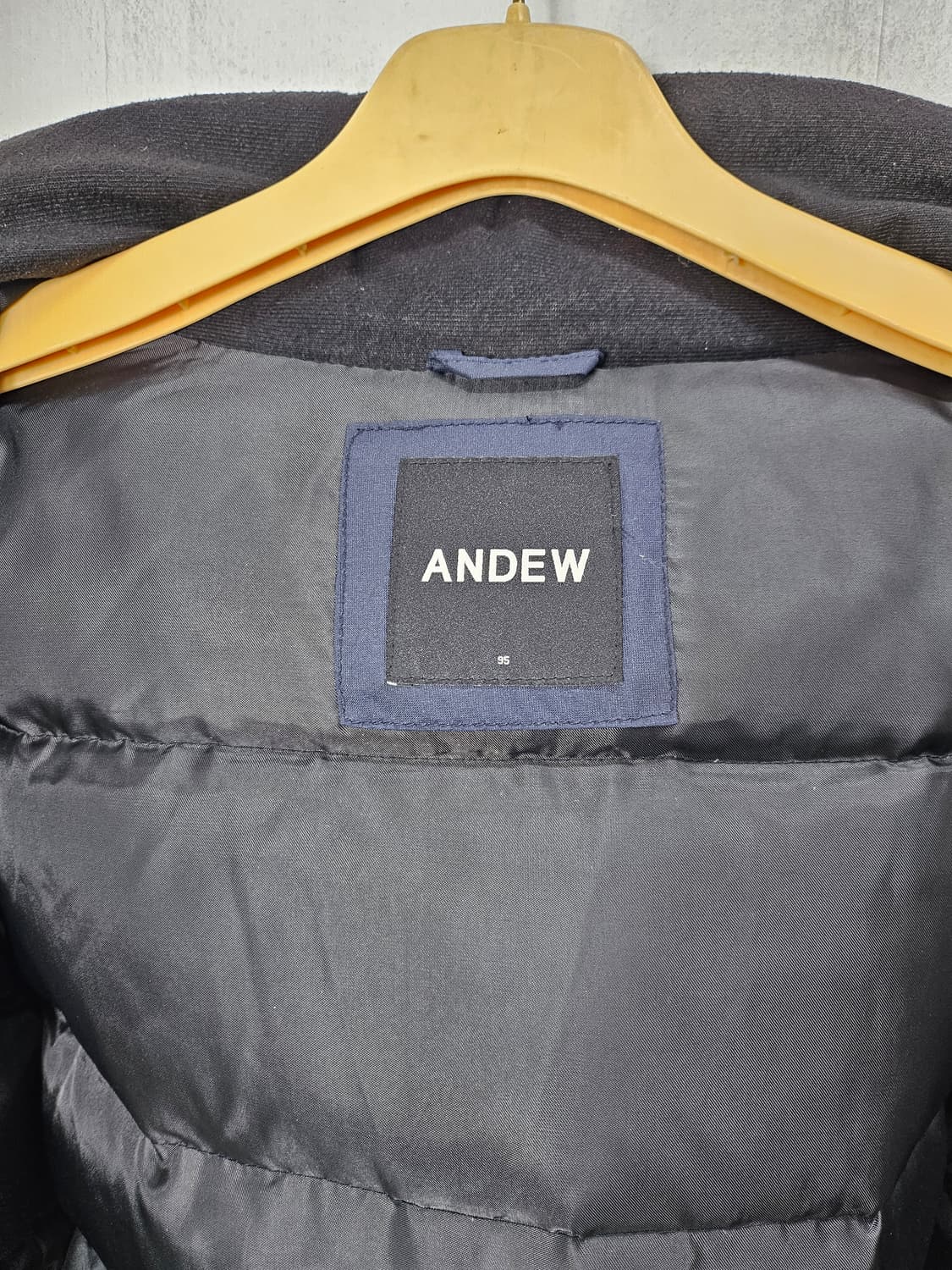 앤듀 네이비 후드다운패딩 자켓 95 M 상품이미지8