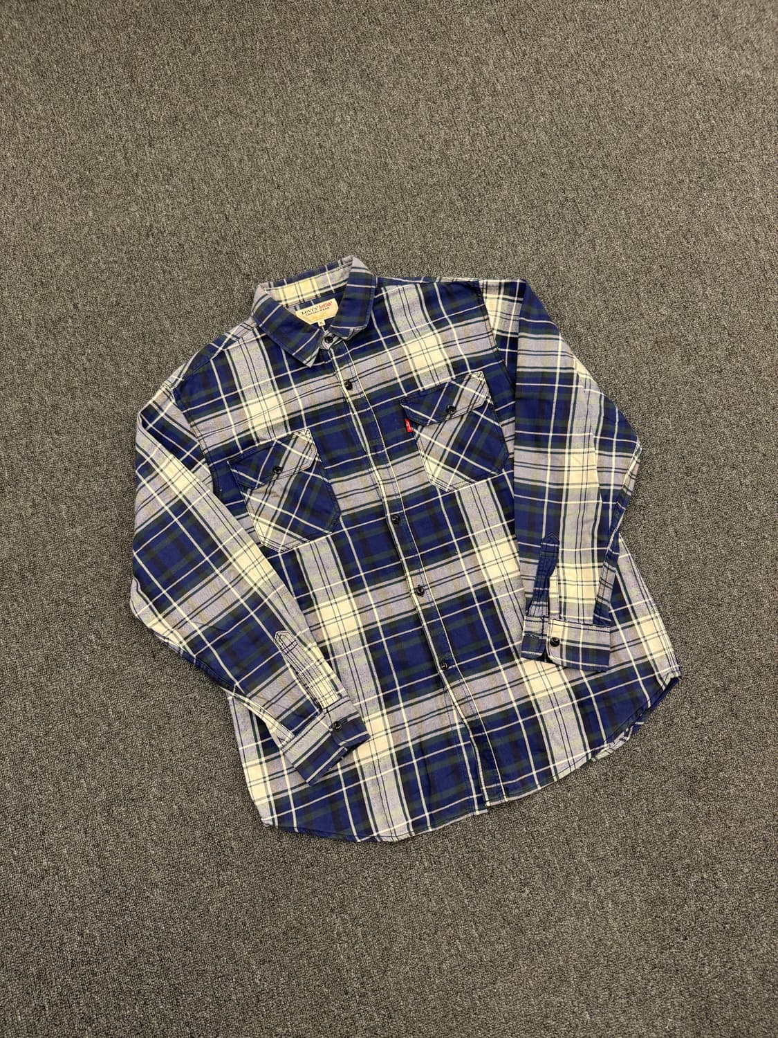 XL)리바이스 빈티지 플란넬 체크 셔츠 상품이미지1