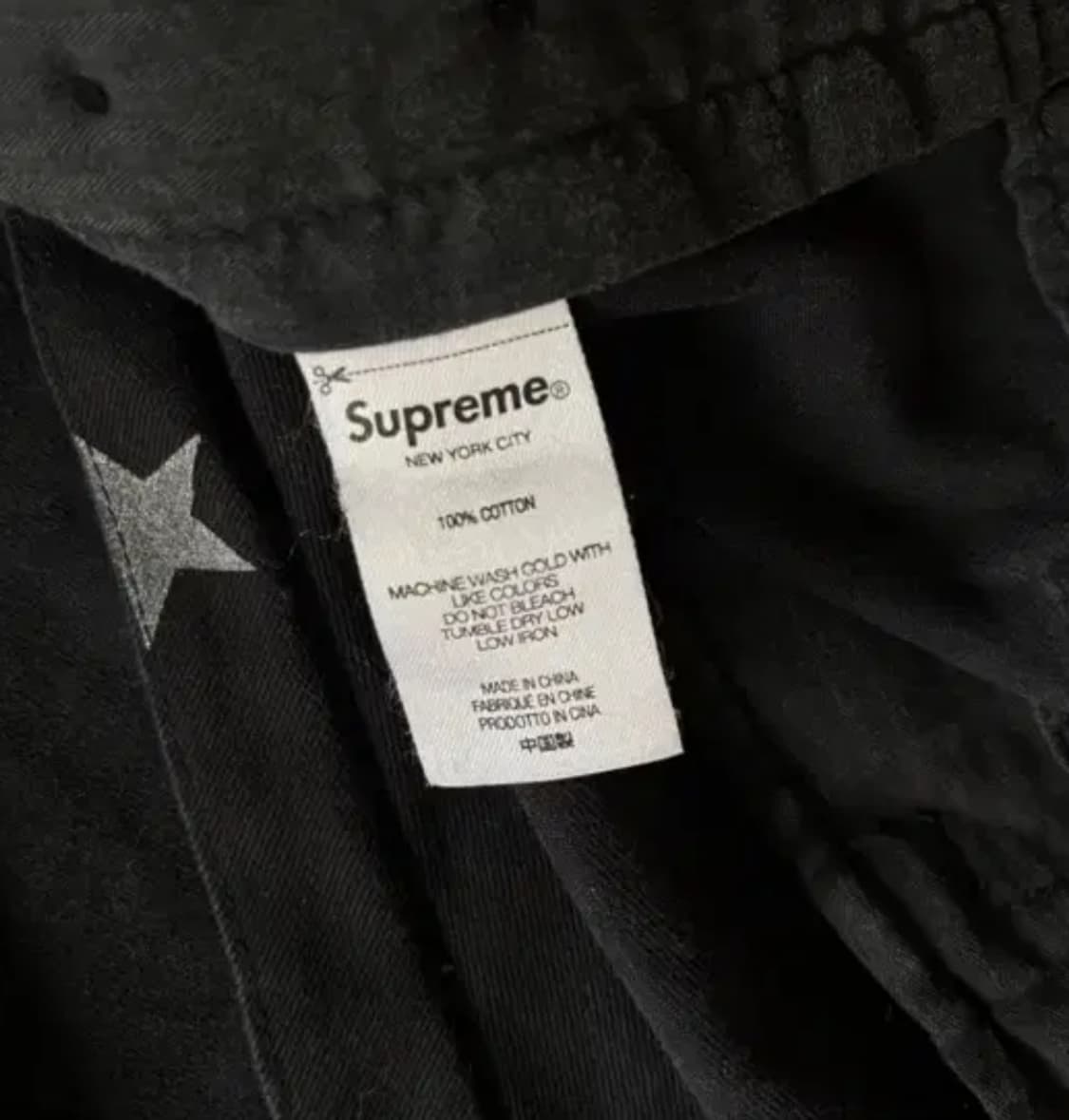 슈프림 핀업걸 스타치노 팬츠 블랙 22ss 상품이미지6