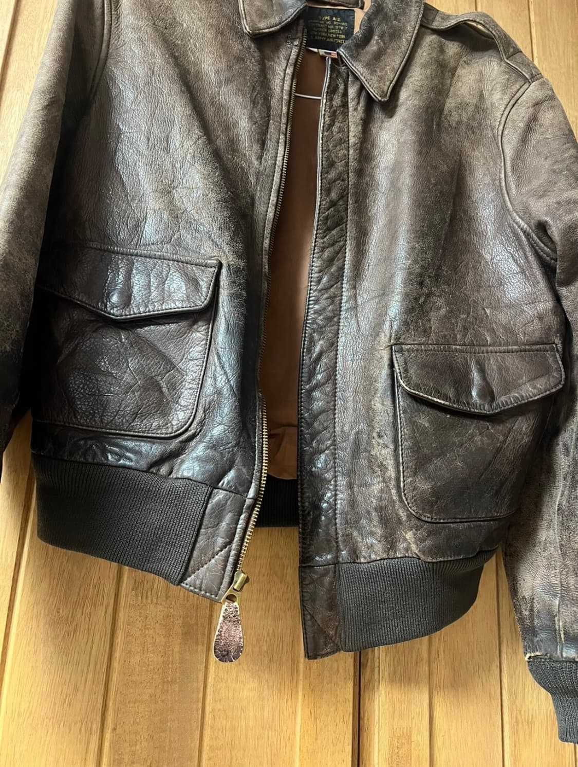 아비렉스 arvirex 소가죽 자켓 40(=103) A-2자켓 상품이미지2