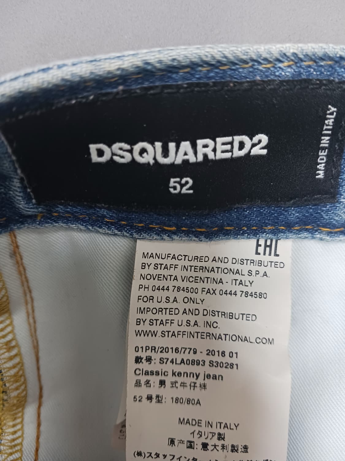 [35] 정품 디스퀘어드2 투톤워싱 클래식 케니 트위스트진 청바지 상품이미지10