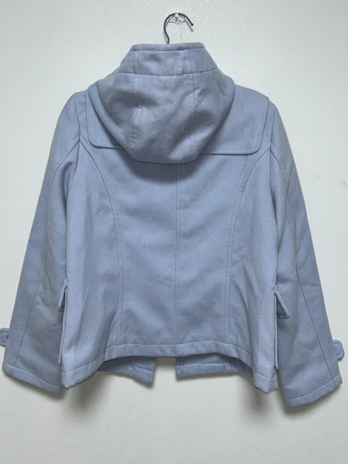 하늘색 후드 떡볶이코트 숏코트 상품이미지2