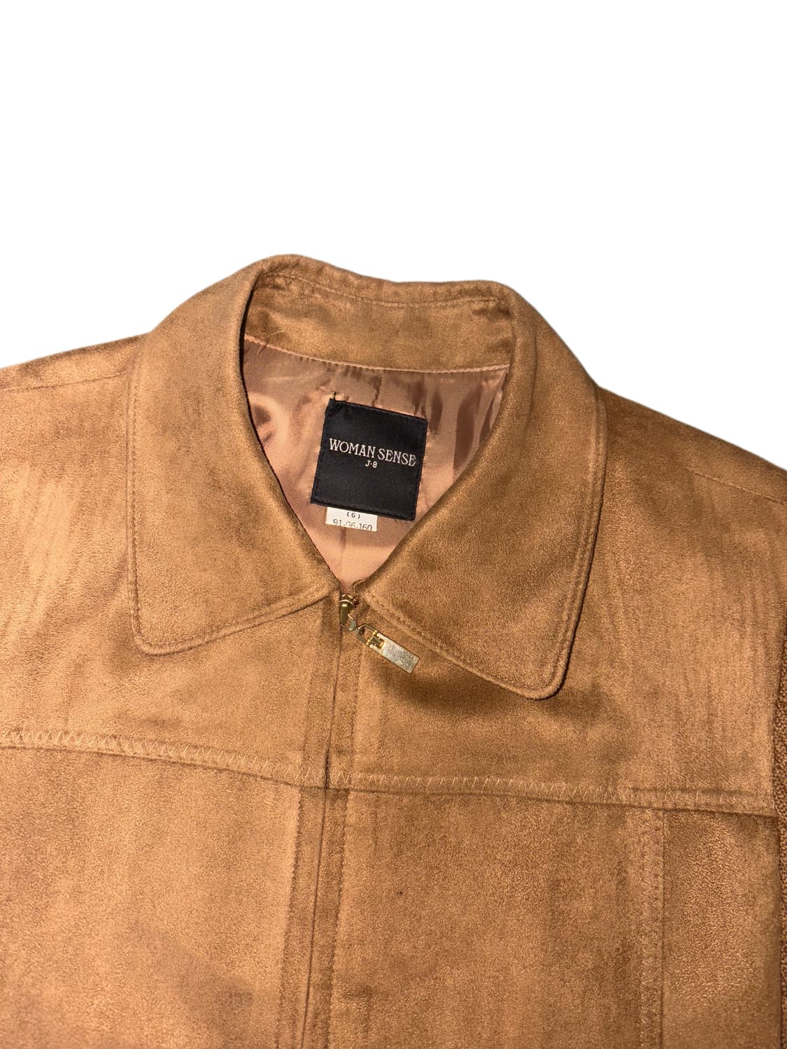 브라운 스웨이드 & 니트 자켓 상품이미지3