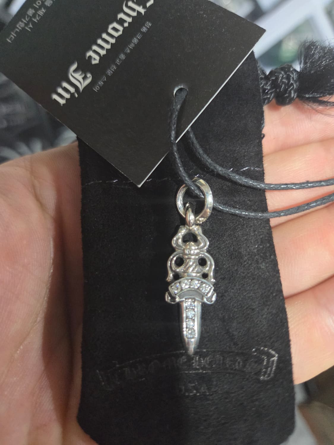 크롬하츠 5대거 파베 오리지널 펜던트 미사용품 상품이미지4