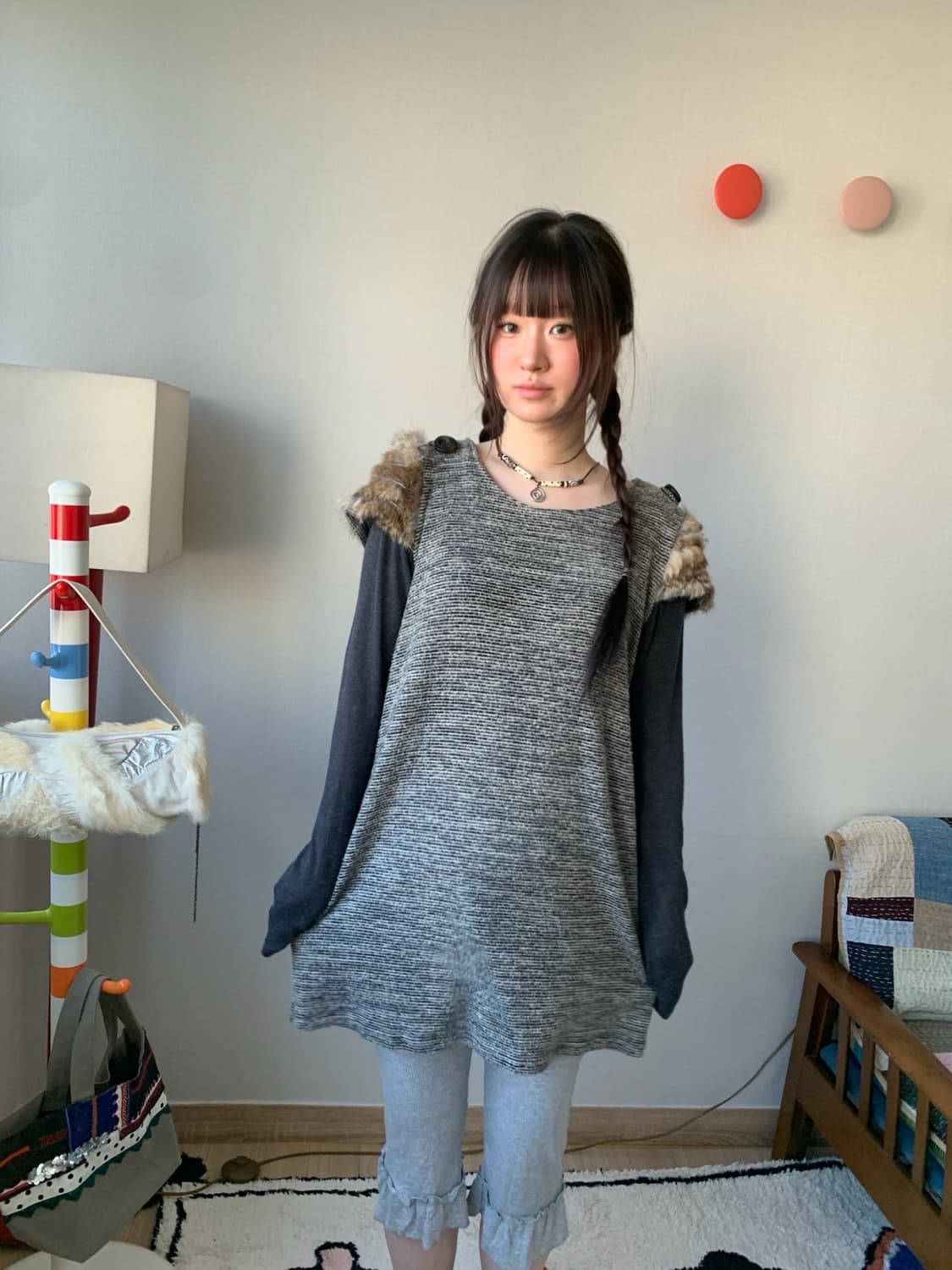 fur ethnic dress 상품이미지1