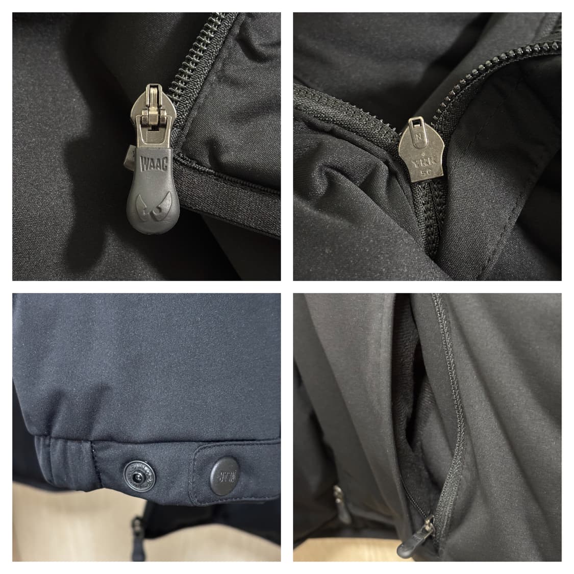 왁골프 풀집업 봄버패딩 스윙자켓2(100)/블랙 상품이미지7