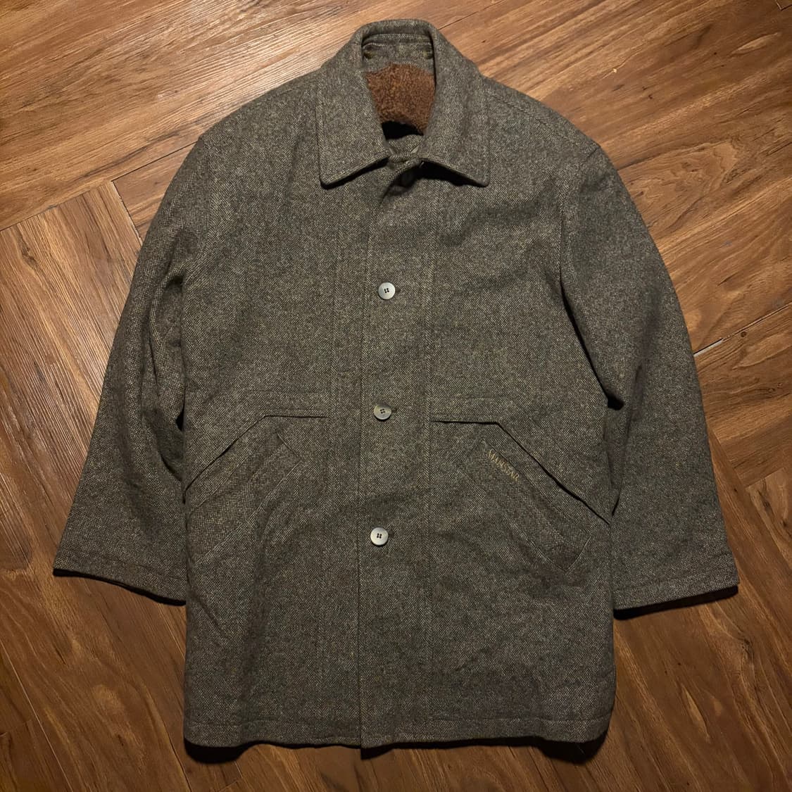 80s Kolon Manstar Layer Pocket Wool Coat 상품이미지1