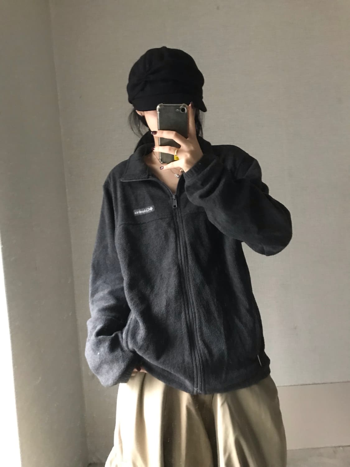 콜롬비아 차콜 후리스 상품이미지2