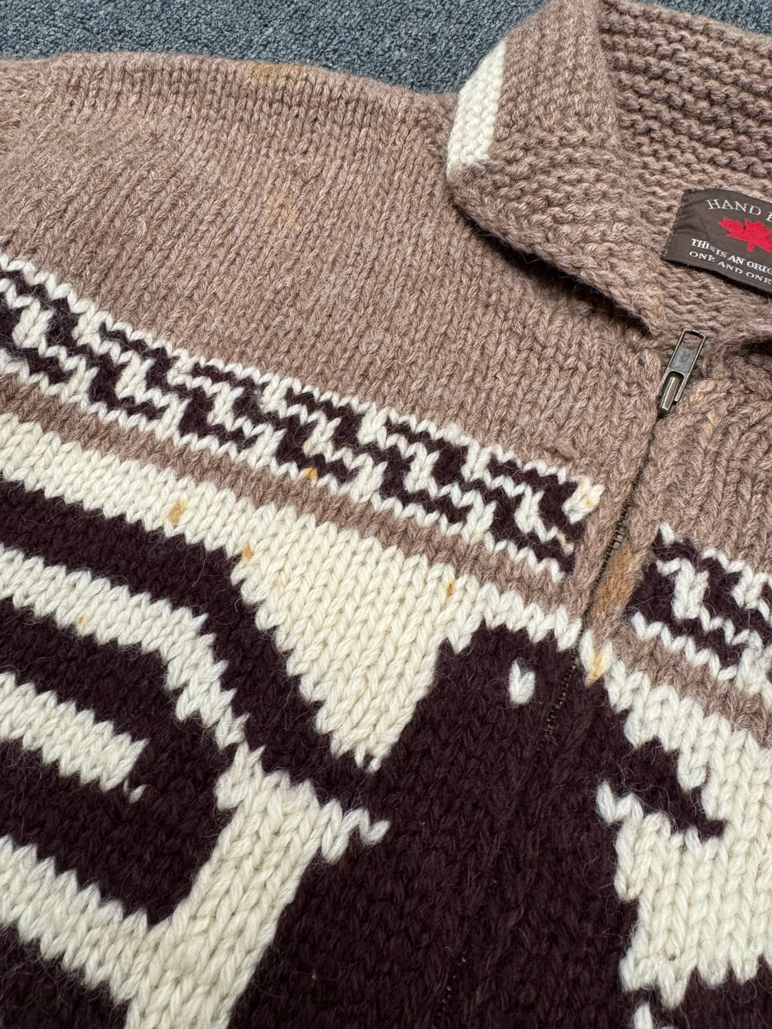 캐나다 스타일 빈티지 니트 코위찬 상품이미지4