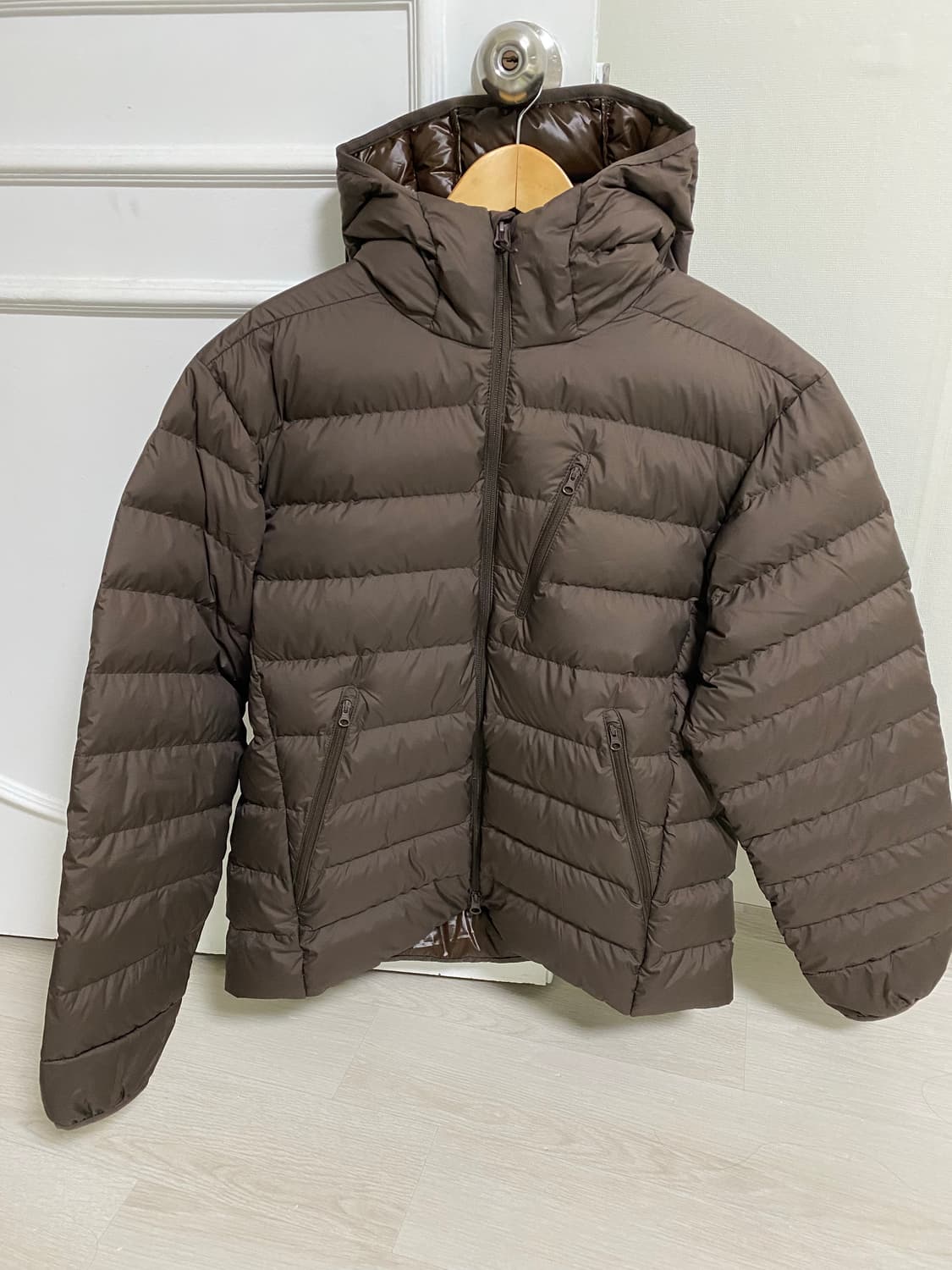무탠다드 시티레저 후디드 경량패딩 브라운 XL 상품이미지1
