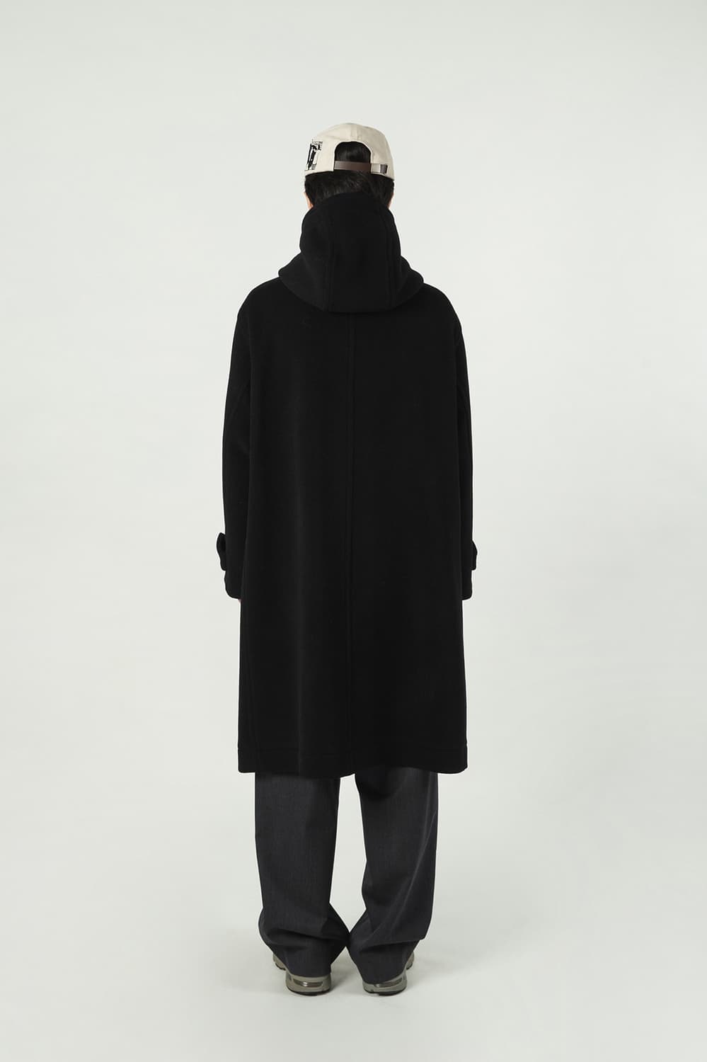 SHIRTER Pile Wool Hooded Coat "Black" 셔터 상품이미지4