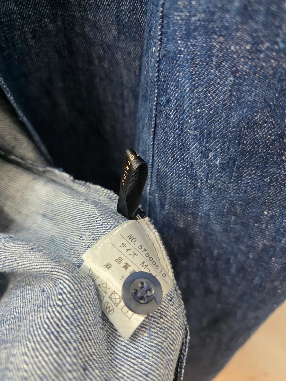 일본빈티지 데님색상린넨원피스 상품이미지6